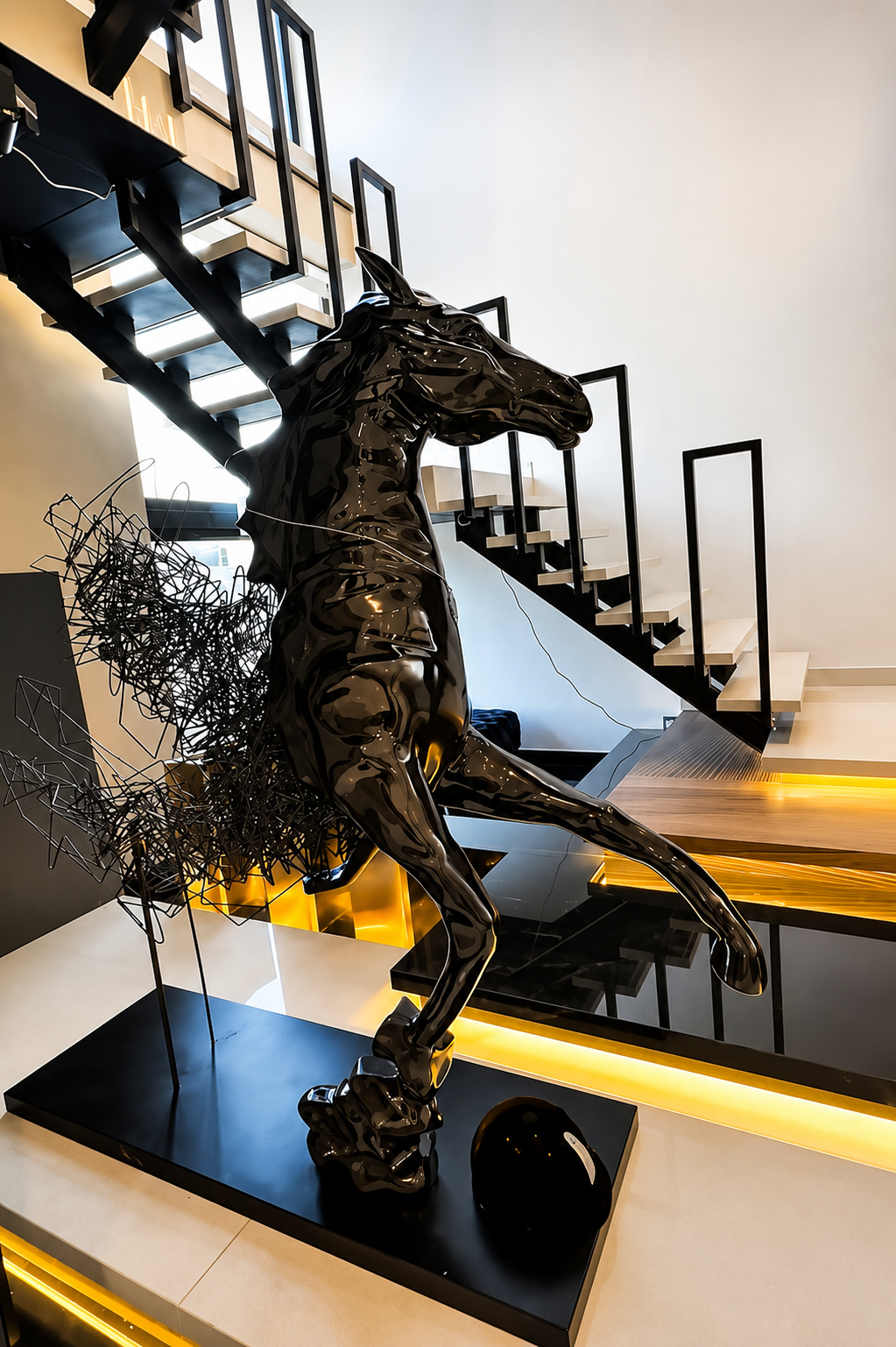 Equestrian details across the estate